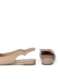Sergio Bardi Baleriny WFA1572-21Z-SB Beżowy. Kolor: beżowy. Materiał: lakier, skóra #8