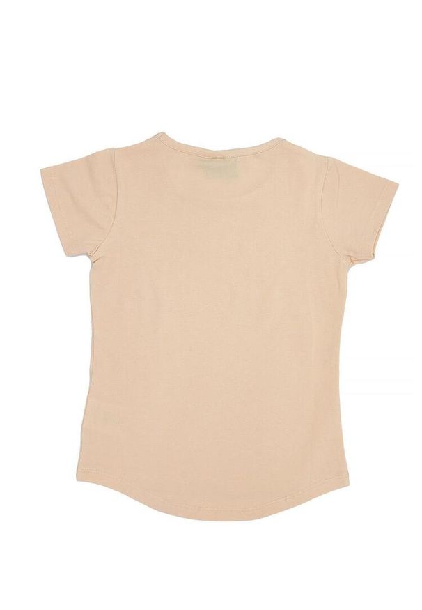 LEONE 1947 APPAREL - Dziewczęcy T-shirt z krótkim rękawem i dużym logo Chic Boxing. Kolor: beżowy. Długość rękawa: krótki rękaw. Długość: krótkie. Sport: joga i pilates