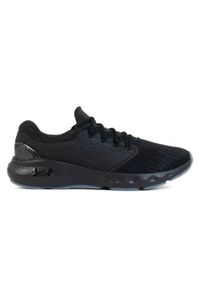 Buty do biegania męskie Under Armour Charged Vantage. Zapięcie: sznurówki. Kolor: czarny. Materiał: materiał, syntetyk, tkanina. Szerokość cholewki: normalna