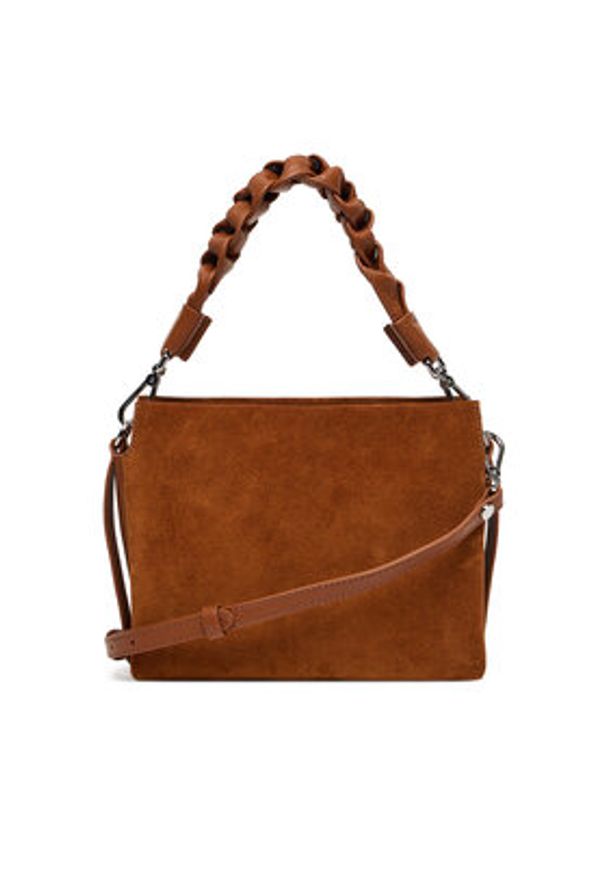 Coccinelle Torebka P6P Boheme Suede Bimaterial E1 P6P 58 01 01 Brązowy. Kolor: brązowy. Materiał: skórzane, zamszowe