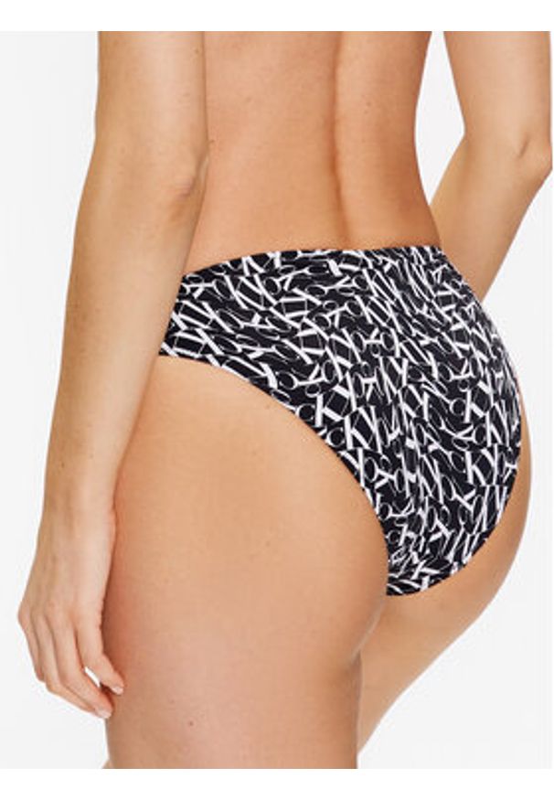 Calvin Klein Swimwear Dół od bikini KW0KW02083 Czarny. Kolor: czarny. Materiał: syntetyk