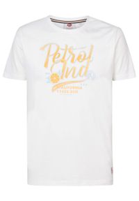 Petrol Industries T-Shirt M-1030-TSR682 Biały Regular Fit. Kolor: biały #1