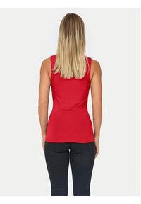 only - ONLY Top Lea 15278090 Czerwony Regular Fit. Kolor: czerwony. Materiał: syntetyk #3