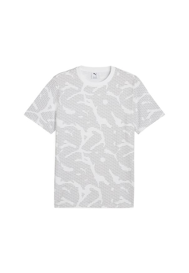 Puma - Męska koszulka Essentials Logo Lab PUMA White. Kolor: biały. Materiał: guma. Wzór: nadruk