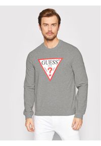 Guess Bluza Audley M2YQ37 K6ZS1 Szary Slim Fit. Kolor: szary. Materiał: bawełna