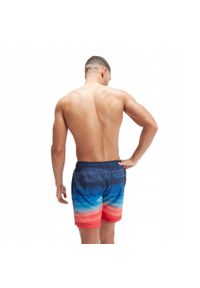 Speedo - Męskie Spodenki Do Siatkówki Redondo Edge Z Nadrukiem. Kolor: niebieski. Wzór: nadruk. Styl: sportowy