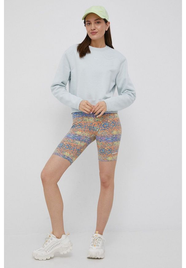 Quiksilver szorty damskie wzorzyste medium waist. Materiał: dzianina