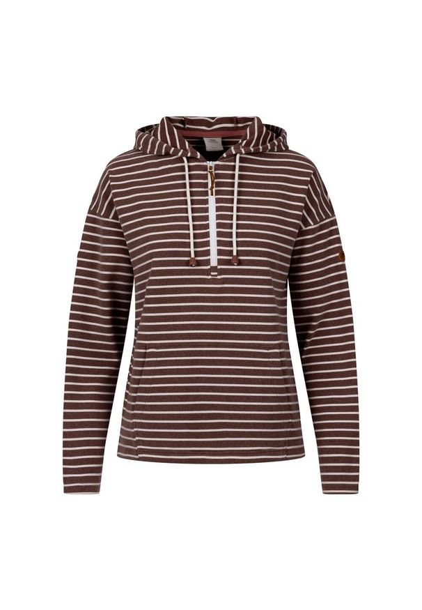 TRESPASS - Damska Bluza Z Kapturem Softly. Typ kołnierza: kaptur. Kolor: niebieski, wielokolorowy, brązowy