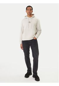Calvin Klein Jeans Bluza LV04RD243G Beżowy Regular Fit. Kolor: beżowy. Materiał: bawełna #3