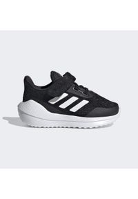 Buty do biegania Dziecko Adidas Eq21 Run El I czarny. Kolor: czarny, biały, wielokolorowy. Sport: bieganie
