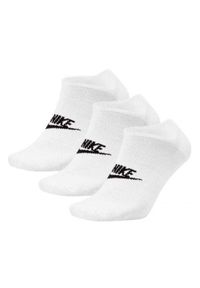 Nike - Skarpetki Unisex Dla Dorosłych Everyday Essential 3pak. Kolor: czarny, biały, wielokolorowy. Sport: turystyka piesza