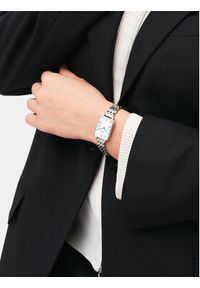 Daniel Wellington Zegarek Quadro Roman Numerals 5-Link DW00100691 Srebrny. Kolor: srebrny