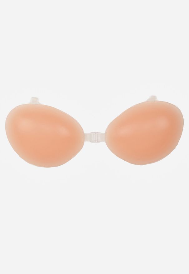 Born2be - Różowy Biustonosz Samonośny do Sukienki z Odkrytymi Plecami Celathise. Kolor: różowy. Materiał: materiał. Wzór: gładki