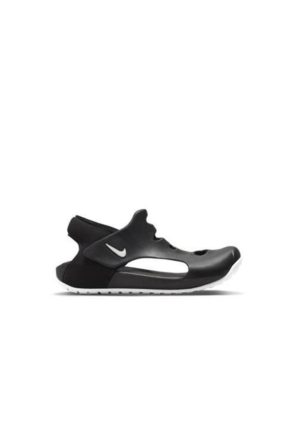 Buty do wody dla dzieci Nike Sunray Protect 3. Okazja: na plażę. Zapięcie: rzepy. Kolor: czarny. Materiał: materiał, syntetyk. Styl: sportowy