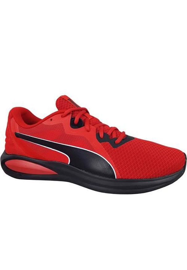 Buty do biegania męskie Puma Twitch Runner. Zapięcie: sznurówki. Kolor: czerwony, wielokolorowy, czarny. Materiał: guma, materiał, tkanina, syntetyk. Szerokość cholewki: normalna
