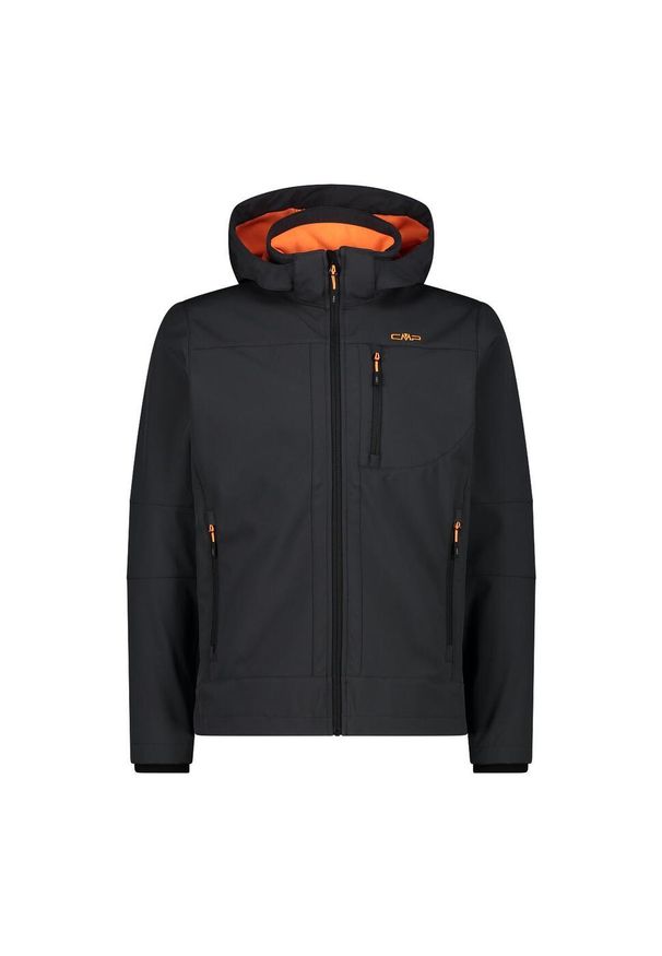 Kurtka męska turystyczna CMP 3A01787N. Typ kołnierza: kaptur. Kolor: czarny. Materiał: softshell. Sport: turystyka piesza