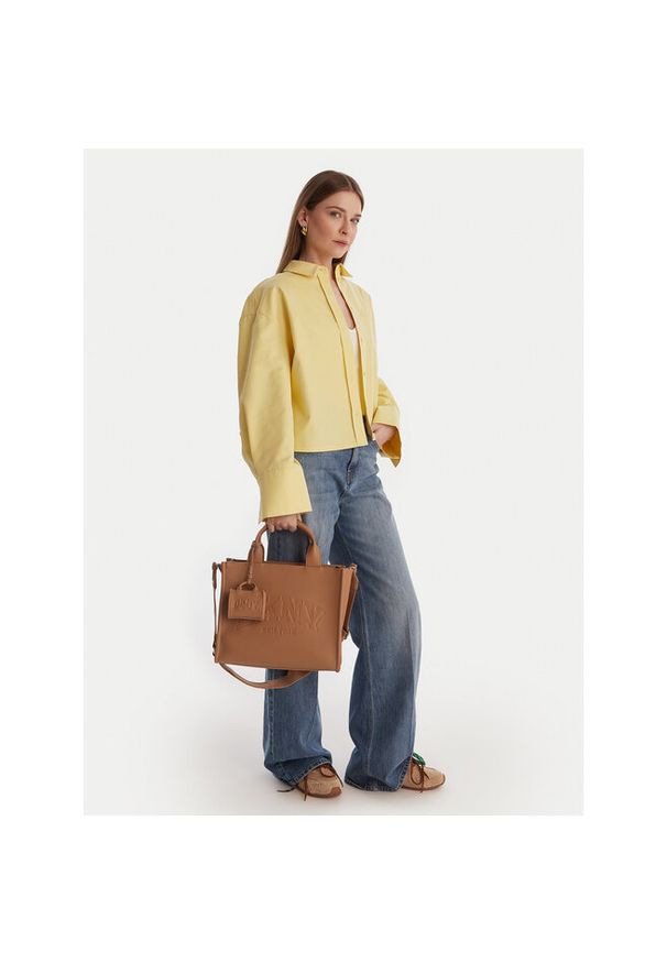 Torebka DKNY. Kolor: brązowy