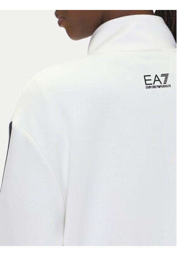 EA7 Emporio Armani Bluza 7W000171 AF12643 U0002 Biały Regular Fit. Kolor: biały. Materiał: syntetyk