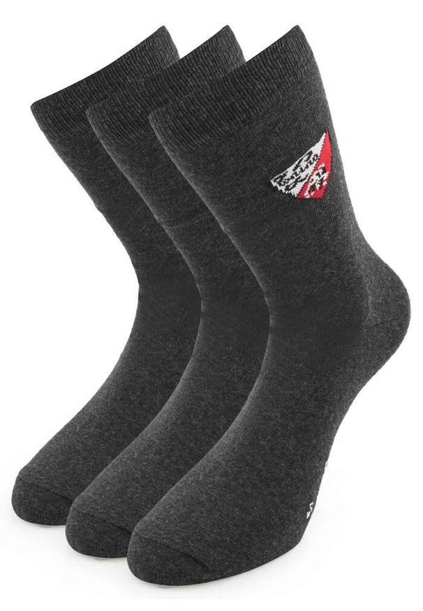 ZEAGLE - Szare Skarpetki Tonino Lamborghini 3-Pak Rozmiar 39-42 z Bawełny. Kolor: szary. Materiał: elastan, poliester, bawełna