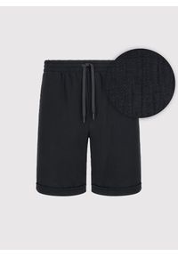 Pako Lorente - Bawełniane szorty męskie w kolorze czarnym. Okazja: na co dzień. Kolor: czarny. Materiał: bawełna. Wzór: gładki. Styl: casual #8