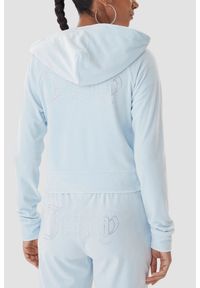 Juicy Couture - JUICY COUTURE Błękitna bluza damska Madison Outline, Rozmiar S. Okazja: na co dzień. Kolor: niebieski. Materiał: materiał. Styl: casual #5