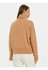 Liu Jo Golf WF4434 MS009 Brązowy Regular Fit. Typ kołnierza: golf. Kolor: brązowy. Materiał: wełna #3