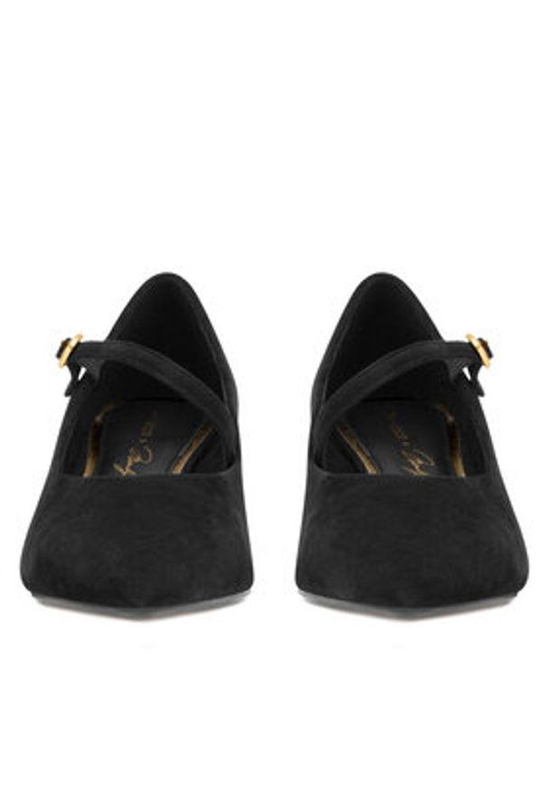 Gino Rossi - GINO ROSSI Czółenka LILIAN-526-1 Czarny. Kolor: czarny. Materiał: skóra, zamsz. Obcas: na szpilce