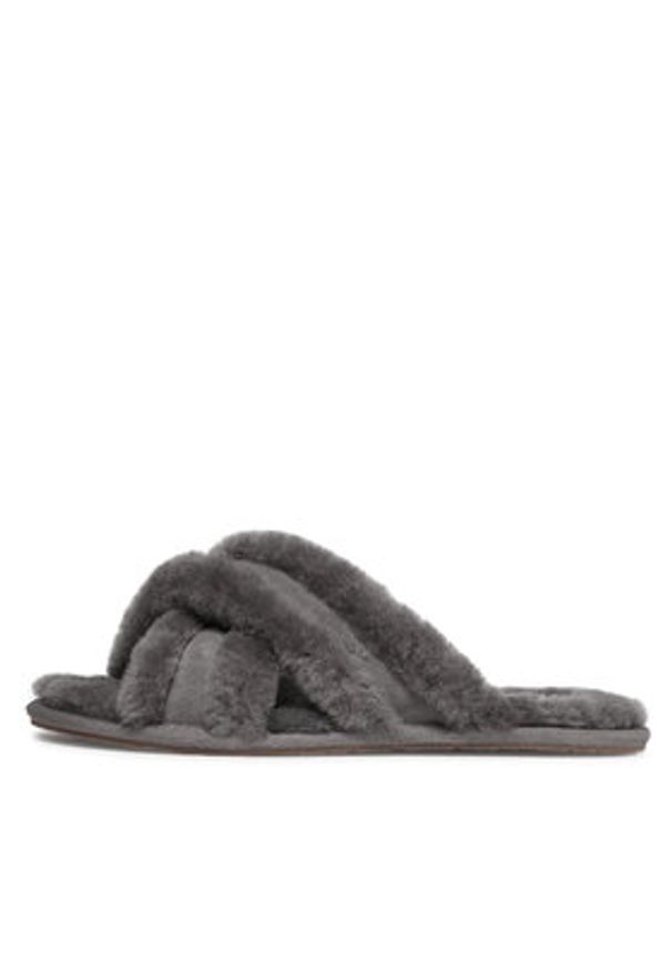 Ugg Kapcie W Scuffita 1123572 Szary. Kolor: szary. Materiał: skóra