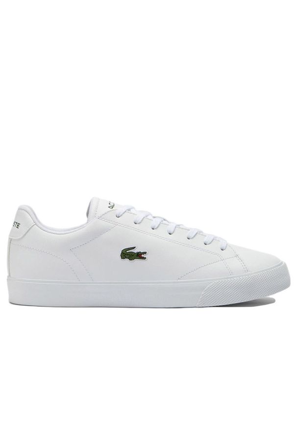 Buty Lacoste Lerond Set 749CMA0036-21G - białe. Zapięcie: sznurówki. Kolor: biały. Materiał: skóra, guma. Szerokość cholewki: normalna. Sport: tenis