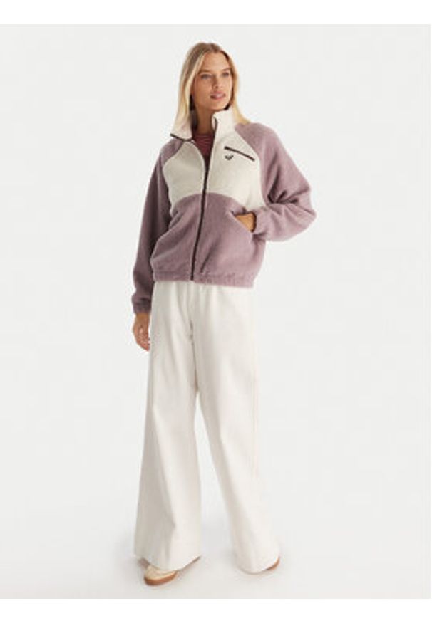 Roxy Polar Waves Of Warmth ERJPF03242 Fioletowy Regular Fit. Kolor: fioletowy. Materiał: syntetyk