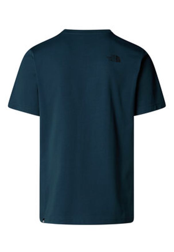 The North Face T-Shirt Fine NF0A8A6M Zielony Regular Fit. Kolor: zielony. Materiał: syntetyk, bawełna
