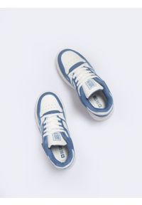 Big-Star - Sneakersy damskie biało-niebieskie NN274670 101. Kolor: biały. Materiał: syntetyk, skóra. Szerokość cholewki: normalna. Sezon: lato #2