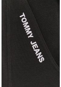 Tommy Jeans - Spodnie. Kolor: czarny. Materiał: bawełna. Wzór: aplikacja #3