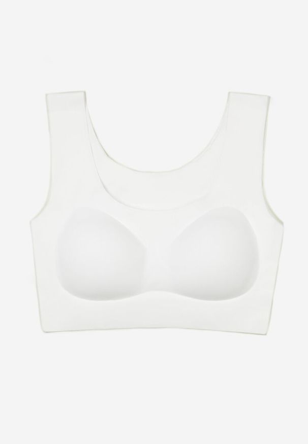 Renee - Biały Biustonosz Corike. Kolor: biały. Rodzaj stanika: push-up, wyciągane miseczki. Wzór: jednolity