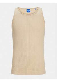 Jack & Jones Tank top Havana 12251771 Beżowy Regular Fit. Kolor: beżowy. Materiał: bawełna #3