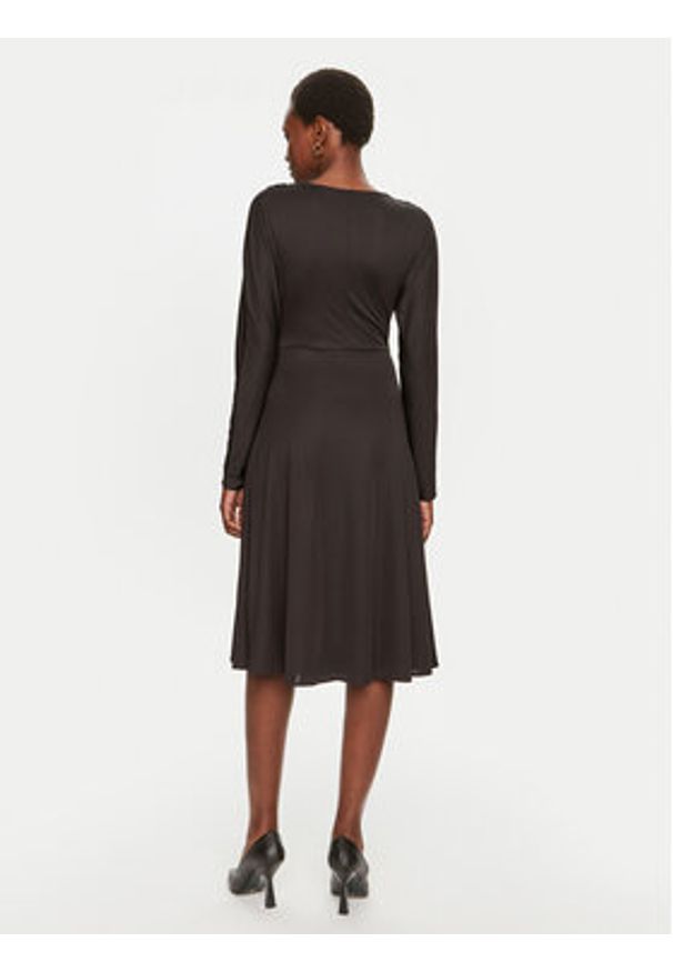 BOSS - Boss Sukienka koktajlowa Ettita 50523130 Czarny Slim Fit. Kolor: czarny. Materiał: syntetyk. Styl: wizytowy