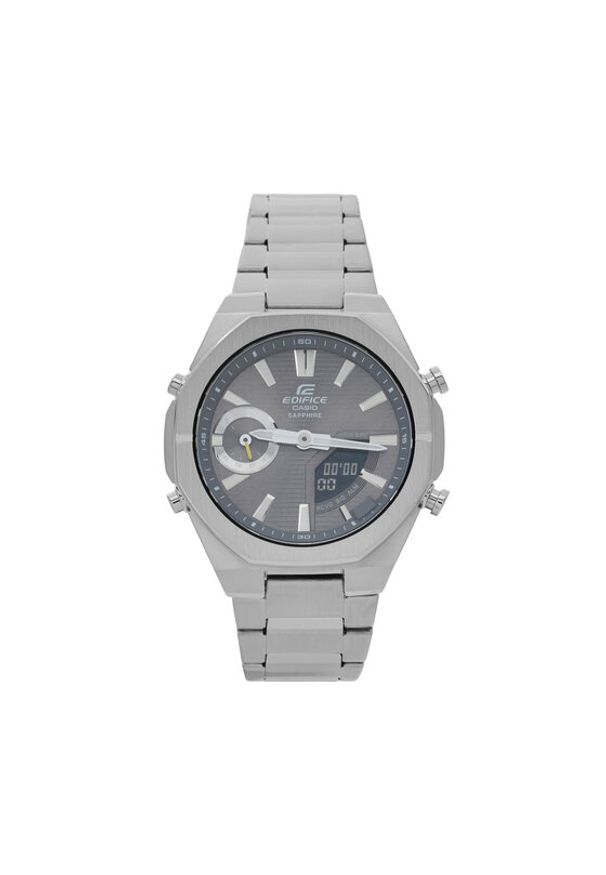 Casio Zegarek Edefice ECB-S10D-8AEF Srebrny. Kolor: srebrny