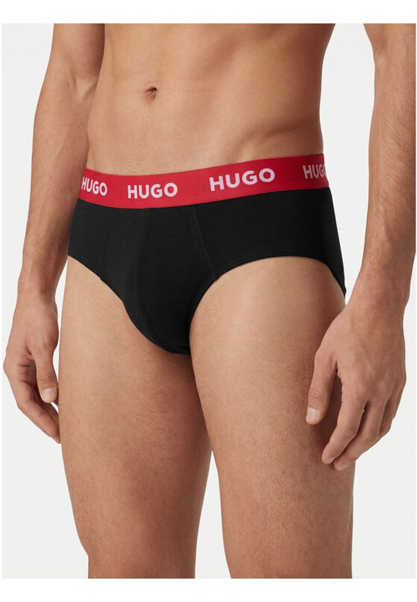 Hugo - HUGO Komplet slipów 50532570 Kolorowy. Materiał: bawełna. Wzór: kolorowy