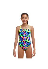 FUNKITA - Strój kąpielowy dziewczęcy Funkita Got Worms Diamond Back. Kolor: czarny. Materiał: poliester #1