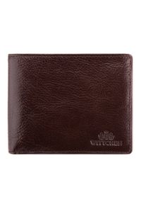 Wittchen - Męski portfel ze skóry z rozkładanym panelem. Kolor: brązowy. Materiał: skóra #1