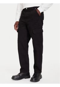 Karl Lagerfeld Jeans Spodnie materiałowe A4M10100 Czarny Regular Fit. Kolor: czarny. Materiał: bawełna