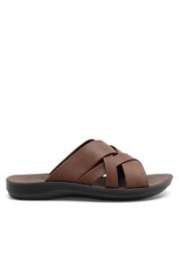 Lanetti Klapki MSS20505-02 Brązowy. Kolor: brązowy. Materiał: skóra #1