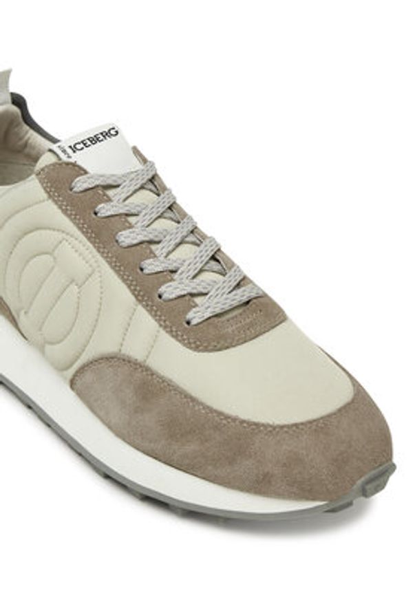 Iceberg Sneakersy IU17280K Szary. Kolor: szary. Materiał: skóra