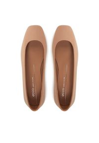 ecco - ECCO Baleriny Margot 23432301084 Beżowy. Kolor: beżowy. Materiał: skóra #3