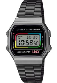 Casio Vintage Zegarek dla dzieci Casio A168WEUC-1AER czarny. Kolor: czarny. Styl: vintage