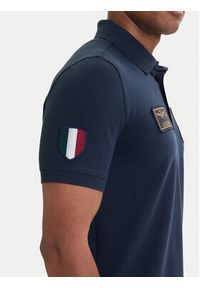 Aeronautica Militare Polo 261PO1927UP00191 Granatowy Regular Fit. Typ kołnierza: polo. Kolor: niebieski. Materiał: bawełna #4