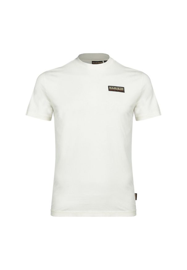 Koszulka męska Napapijri S-Iaato. Kolor: biały. Sport: turystyka piesza