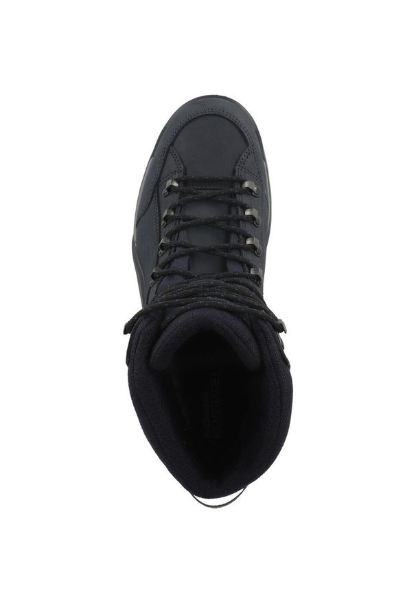 Buty trekkingowe męskie Lowa Renegade Evo Mid Gtx. Wysokość cholewki: za kostkę. Zapięcie: sznurówki. Kolor: niebieski. Materiał: materiał, skóra, syntetyk. Szerokość cholewki: normalna