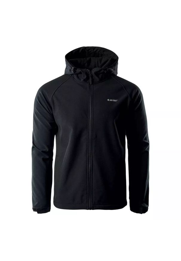 Hi-tec - Kurtka męska Softshell Hi-Tec Neti - czarna, Rozmiar XXL. Kolor: czarny. Materiał: softshell. Sport: turystyka piesza