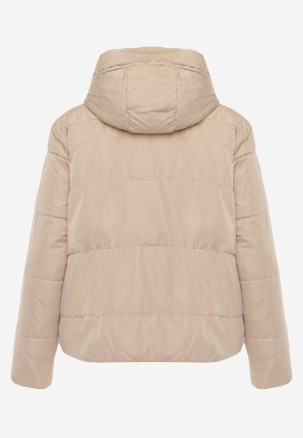 Renee - Czarna Pikowana Kurtka Dwustronna Wykończona Sznurkami Atitoria. Okazja: na co dzień. Kolor: czarny. Materiał: jeans. Styl: casual, klasyczny